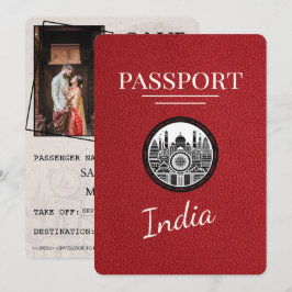 Reserve A Data Red India Passport Salvar a Data