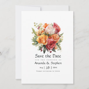 Reserve A Data Red, Orange e Sage Floral