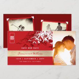 Reserve A Data Red White Zen Bamboo deixa casamento chinês com fo