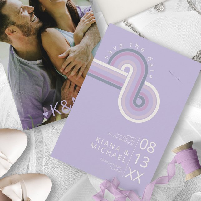 Reserve A Data Refined Lines Geometric Wedding Violet ID983 (Criador carregado)