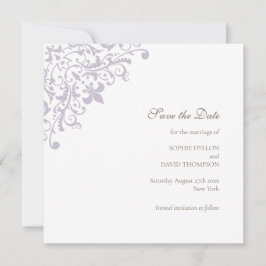 Reserve A Data Regency Purple Fleur de Wedding Salvar Data