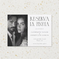 Reserva La Fecha Black White Casamento Fotográfico