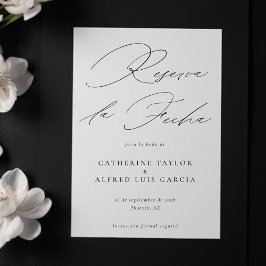 Reserve A Data Reserva La Fecha - Casamento Espanhol