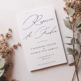 Reserve A Data Reserva La Fecha Spanis - Foto De Casamento