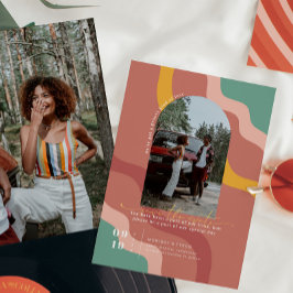 Reserve A Data Retro Anos Setenta | Foto em Arco Save the Date