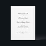 Reserve A Data Rhianna Traditional Wedding<br><div class="desc">O casamento estilo tradicional salva a data com um design simples e mínimo com seus nomes em um roteiro elegante e os detalhes do evento em uma fonte serif clássica.</div>