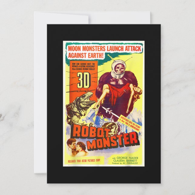 Reserve A Data Robot Monster Halloween Ficor Ficor Ficha Secundár (Frente)