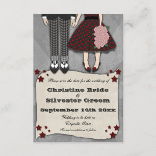 Reserve A Data Rockabilly Wedding, 3,5x5, salvar data