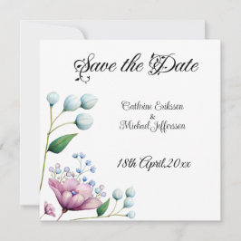 Reserve A Data Romance Botânico Suave De Casamento Floral Elegant