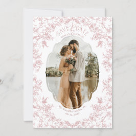Reserve A Data Romance Floral Chinoiserie Clássico Amor Rosa Malv
