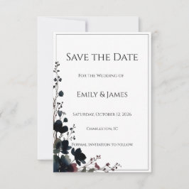 Reserve A Data Romantic Floral Wedding Soft Elegant