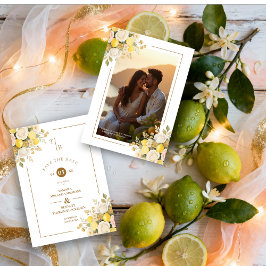 Reserve A Data Romantic Mediterranean Lemons Floral Bunch Wedding