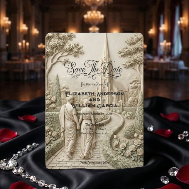 Reserve A Data Romantic Neo Classical Cathedral Garden Landscape (Criador carregado)