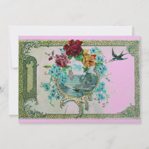 Reserve A Data ROMANTICA 3,metálico dourado rosa