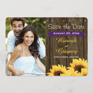 RESERVE A DATA ROPLE RUSTIC SUNFLOWER SALVE A PLACA DE DATA