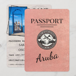 Reserve A Data Rosa Dourado Aruba Passport Salvar Data