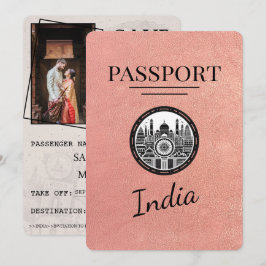 Reserve A Data Rosa Dourado India Passport Salvar Data
