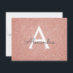 Reserve A Data Rosa Dourado Sparkle Glitter Sweet 16 Salve a data<br><div class="desc">Rosa Dourado Sparkle Glitter Doce Dezesseis Monogramas Nome e Festa de aniversário Inicial Salve o Convite de Data. Este convite é perfeito para a Festa de aniversário Rosa Dourada Sparkle Glitter Sweet 16 que está a tentar comemorar em Rosa Rosa Rosa Rosa Rosa Dourada.</div>