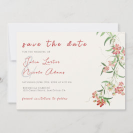 Reserve A Data Rosa Flor Silvestre Primavera Grinalda Casamento