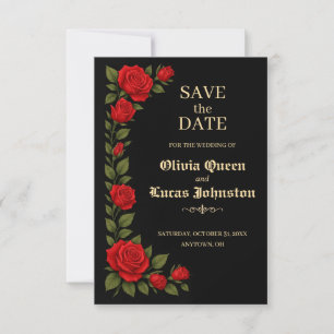 Reserve A Data Rosa Gothic Wedding Save the Date