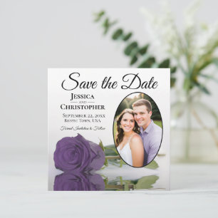 Reserve A Data Rosa Roxo Elegante Ametist e Casamento Fotográfic