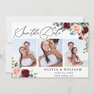 Reserve A Data Rosas brancas do Marinho Blush Burgundy 3 FOTO Cas