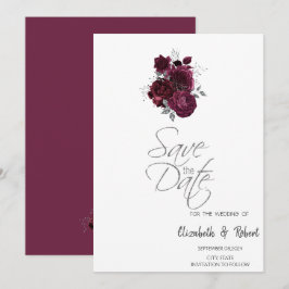 Reserve A Data Rosas Burgundy Salvem a Data