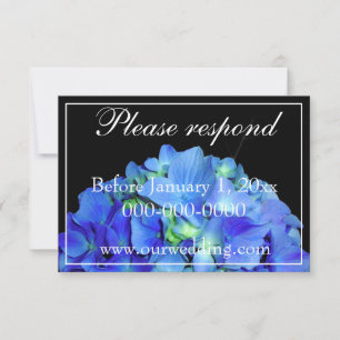 Reserve A Data Rosas florais azuis Elegantes hydrangeas azuis RSV