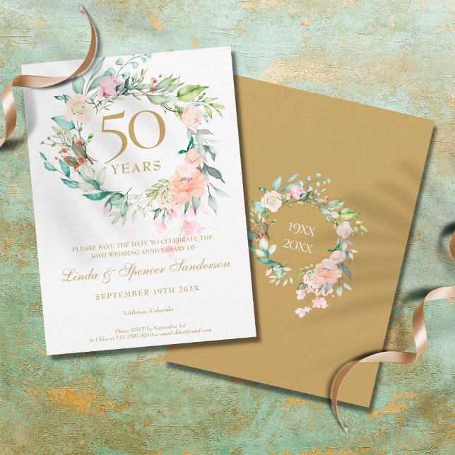 Reserve A Data Rosas para Aniversário de 50 Anos de Casamento  (Criador carregado)