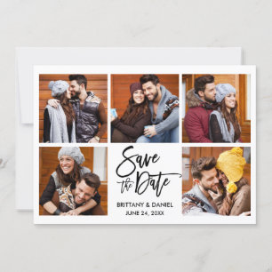 Reserve A Data Rótulo de Foto Moderno com Pincel 5