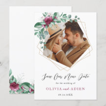 Roxo Borgonha Marfim Floral Geométrico Foto