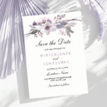 Reserve A Data Roxo Elegante Floral de inverno Salvar a data Conv<br><div class="desc">Roxo Elegante Floral de inverno Salve a data Coleção de Confrontos de Convite na loja Niche e Nest. Design cortesia de: https://www.etsy.com/shop/SmallHouseBigPony</div>