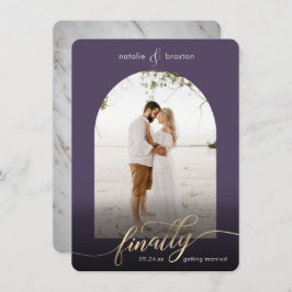 Reserve A Data Roxo Finalmente A Casar-Se Com Foto Da Janela