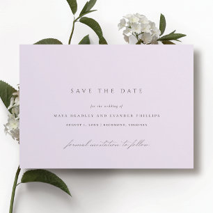Reserve A Data Roxo Suave   Casamento Arejado com Lavanda Formal