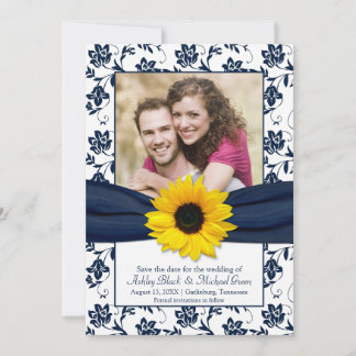 Reserve A Data Royal Blue Floral Damask Sunflower Salvar data