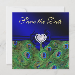 Reserve A Data Royal Blue Peacock Salvar a Data