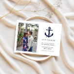 Reserve A Data RSVP de Casamento de Âncora Náutica<br><div class="desc">Seu casamento é um dia especial e merece um convite muito especial. Esses belos convites da Âncora Náutica vão certamente abençoar seus hóspedes e cumprimentar seu dia especial!</div>