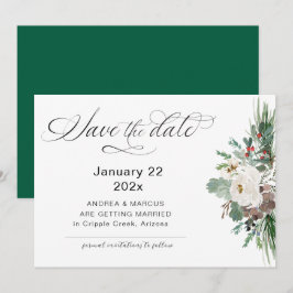 Reserve A Data RSVP de Rosa de inverno