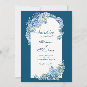 Reserve A Data Russo Elegante Azul Simples Elegante Salve as Data