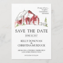 Rustic Barn Wedding Save the Date