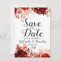 Rustic Beauty Floral Watercolor Salvar a Data