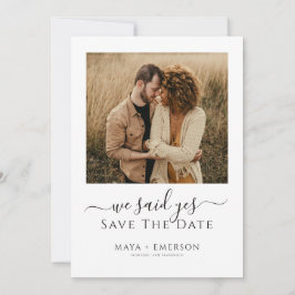 Reserve A Data Rustic Boho Photo Wedding  Save The Date