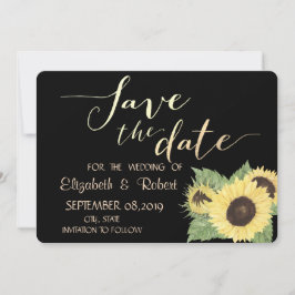 Reserve A Data Rustic Chic Black, Sunflower Salvem A Data