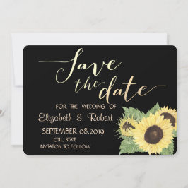 Reserve A Data Rustic Chic Black, Sunflower Salvem A Data
