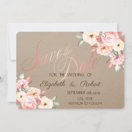 Reserve A Data Rustic Chic Floral Salvar A Data