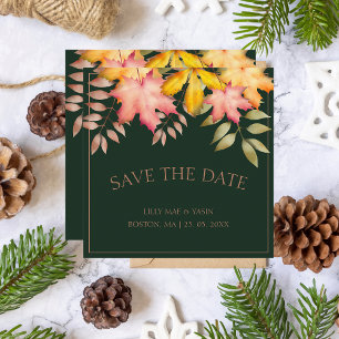 Reserve A Data Rustic Emerald Green Fall Autumn Deixa Casamento