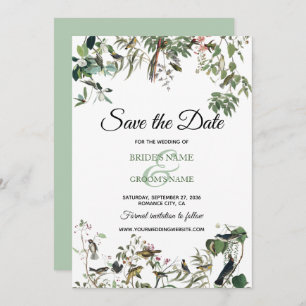 Reserve A Data Rustic Eucalyptus Deixa Vintage Greenery Casamento