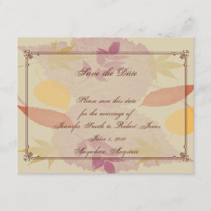 Reserve A Data Rustic Fall Deixa Casamento Salvar Data