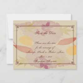 Reserve A Data Rustic Fall Deixa Casamento Salvar Data