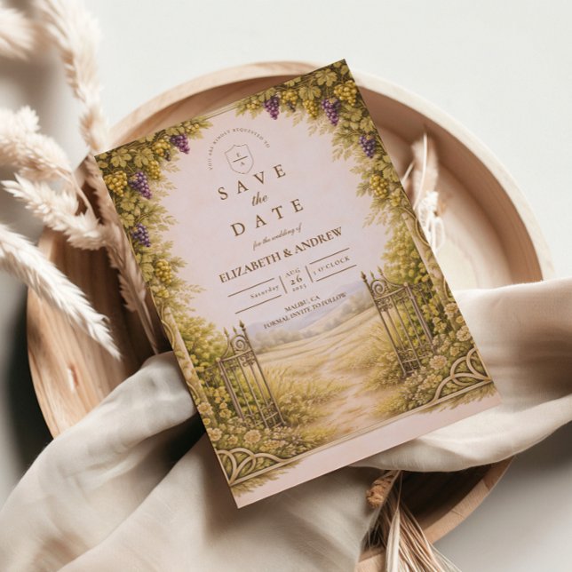 Reserve A Data Rustic Grape Garden Countryside Wedding (Criador carregado)